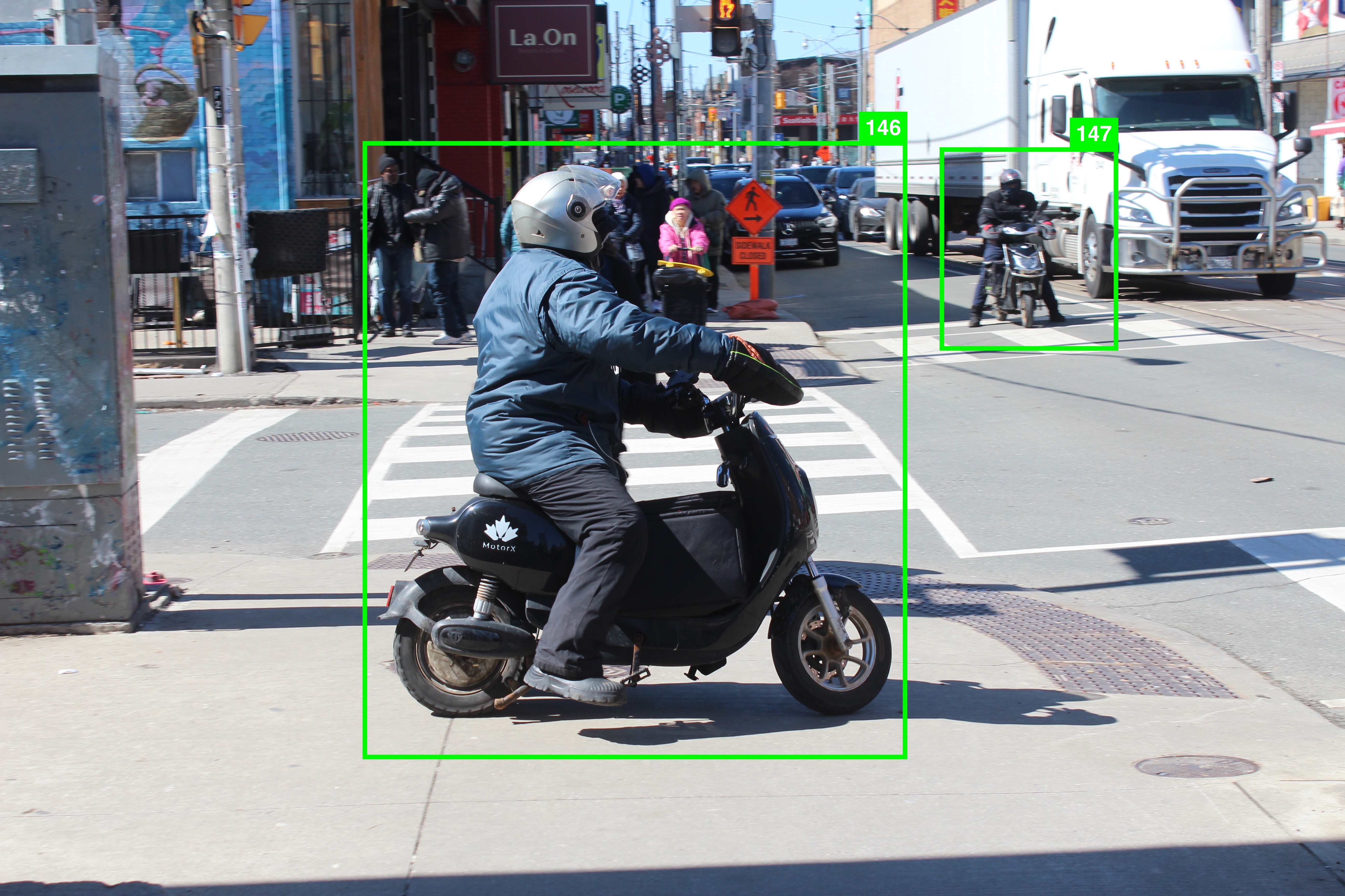 Delivery bikes observation